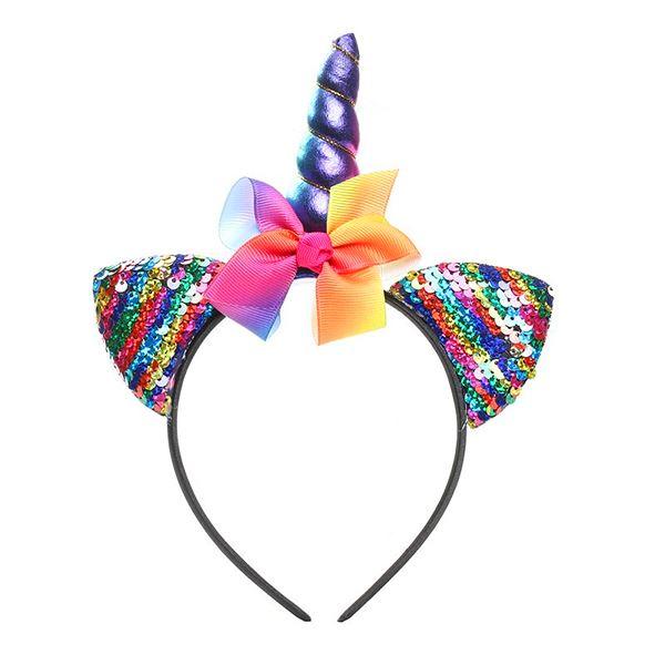 Rainbow Horn Unicorn Headband